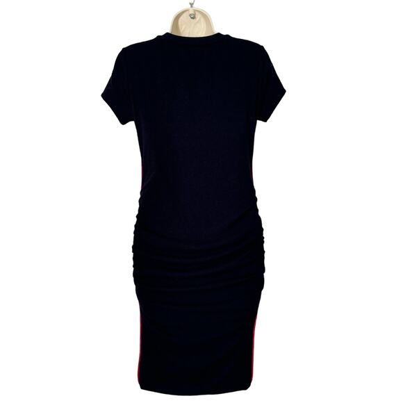 Anthropologie Sundry Ruched Dress in Navy Size 0 - Picture 2 of 8